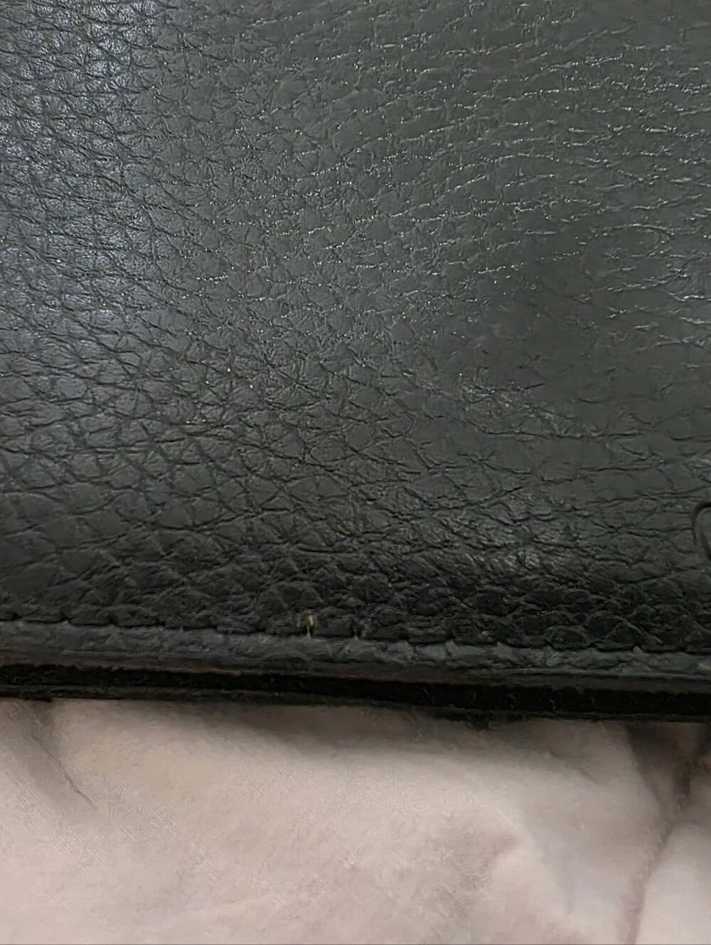 Chaps Black Pebble Leather Bi-Fold Wallet
